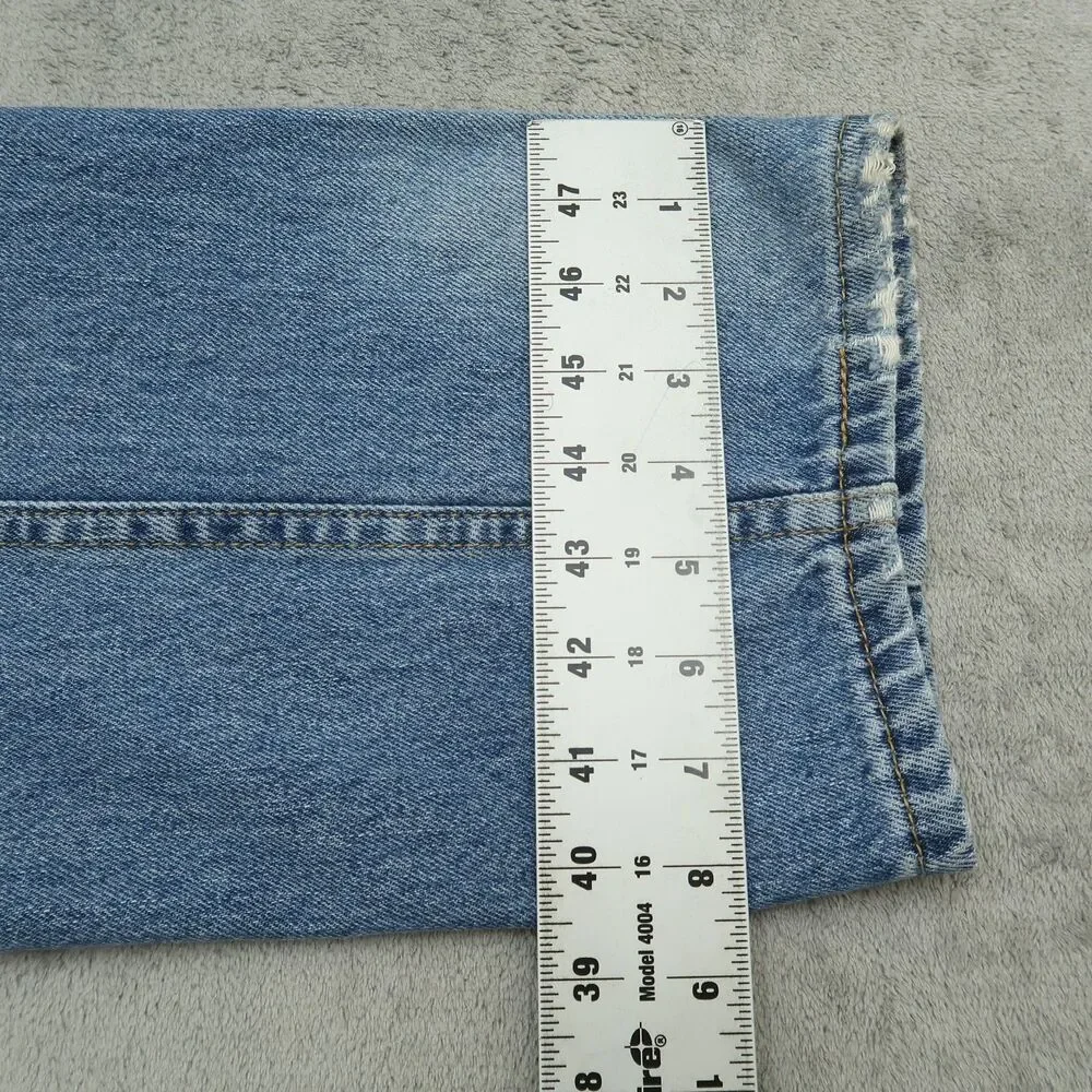Levi's 505 Jeans Mens Size 36x32 Blue Regular Straight 100% Cotton Denim